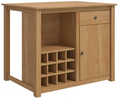 Virtuvės vežimėlis PANAMA 2 pcs Medaus vaškas 112 x 77 x 90 cm