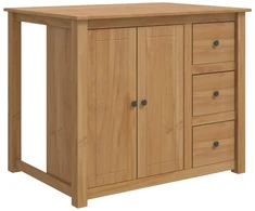 Virtuvės vežimėlis PANAMA 2 pcs Medaus vaškas 112 x 77 x 90 cm