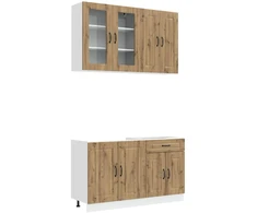 Virtuvės vienetas KALMAR 4 pcs Artisano ąžuolo Apdirbta mediena