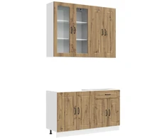 Virtuvės vienetas KALMAR 4 pcs Artisano ąžuolo Apdirbta mediena