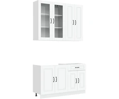 Virtuvės vienetas KALMAR 4 pcs Balta Apdirbta mediena