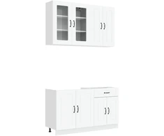 Virtuvės vienetas KALMAR 4 pcs Balta Apdirbta mediena