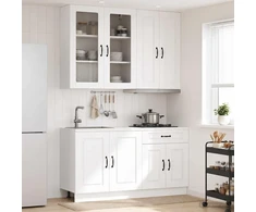 Virtuvės vienetas KALMAR 4 pcs Balta Apdirbta mediena