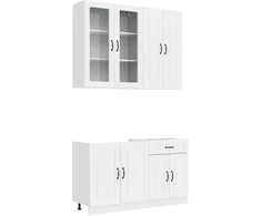 Virtuvės vienetas KALMAR 4 pcs Itin blizgi balta