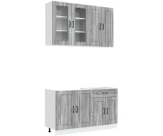 Virtuvės vienetas KALMAR 4 pcs Pilka Sonoma Apdirbta mediena