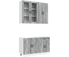 Virtuvės vienetas KALMAR 4 pcs Pilka Sonoma Apdirbta mediena