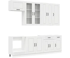 Virtuvės vienetas KALMAR 8 pcs Itin blizgi balta