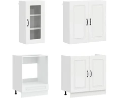 Virtuvės vienetas KALMAR 8 pcs Itin blizgi balta