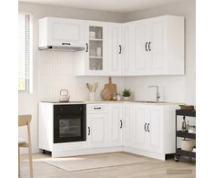 Virtuvės vienetas KALMAR 8 pcs Itin blizgi balta
