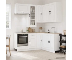 Virtuvės vienetas KALMAR 8 pcs Itin blizgi balta
