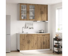 Virtuvės vienetas LUCCA 4 pcs Artisano ąžuolo Apdirbta mediena