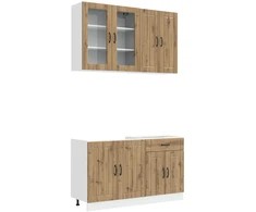 Virtuvės vienetas LUCCA 4 pcs Artisano ąžuolo Apdirbta mediena