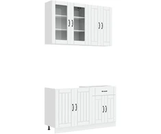 Virtuvės vienetas LUCCA 4 pcs Balta Apdirbta mediena