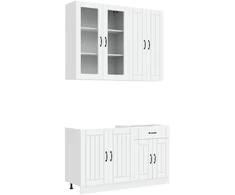 Virtuvės vienetas LUCCA 4 pcs Balta Apdirbta mediena