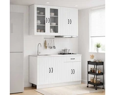 Virtuvės vienetas LUCCA 4 pcs Itin blizgi balta
