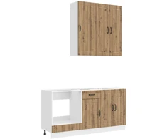 Virtuvės vienetas LUCCA 5 pcs Artisano ąžuolo Apdirbta mediena