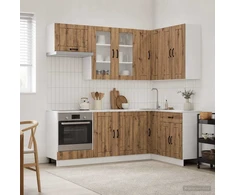 Virtuvės vienetas LUCCA 8 pcs Artisano ąžuolo Apdirbta mediena