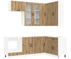 Virtuvės vienetas LUCCA 8 pcs Artisano ąžuolo Apdirbta mediena