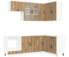 Virtuvės vienetas LUCCA 8 pcs Artisano ąžuolo Apdirbta mediena