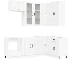 Virtuvės vienetas LUCCA 8 pcs Balta Apdirbta mediena