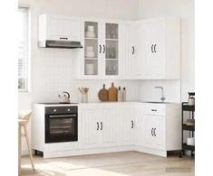 Virtuvės vienetas LUCCA 8 pcs Itin blizgi balta