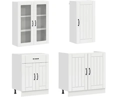 Virtuvės vienetas LUCCA 8 pcs Itin blizgi balta