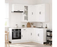 Virtuvės vienetas LUCCA 8 pcs Itin blizgi balta