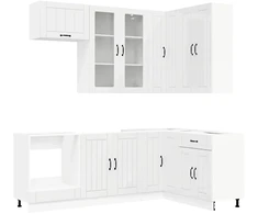 Virtuvės vienetas LUCCA 8 pcs Itin blizgi balta