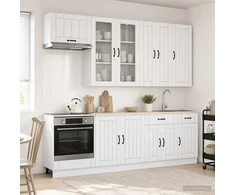 Virtuvės vienetas LUCCA 8 pcs Itin blizgi balta