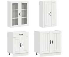 Virtuvės vienetas LUCCA 8 pcs Itin blizgi balta