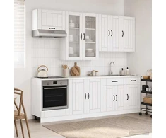 Virtuvės vienetas LUCCA 8 pcs Itin blizgi balta
