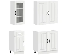 Virtuvės vienetas LUCCA 8 pcs Itin blizgi balta