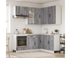 Virtuvės vienetas LUCCA 8 pcs Pilka Sonoma Apdirbta mediena