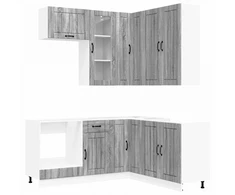 Virtuvės vienetas LUCCA 8 pcs Pilka Sonoma Apdirbta mediena