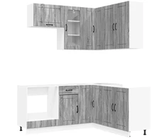 Virtuvės vienetas LUCCA 8 pcs Pilka Sonoma Apdirbta mediena