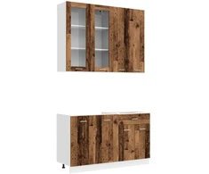 Virtuvės vienetas LYON 4 pcs Sendintos medienos