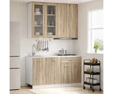 Virtuvės vienetas LYON 4 pcs Sonoma ąžuolas Apdirbta mediena