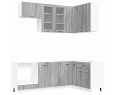 Virtuvės vienetas LYON 8 pcs Pilka Sonoma Apdirbta mediena