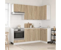 Virtuvės vienetas LYON 8 pcs Sonoma ąžuolas Apdirbta mediena
