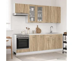 Virtuvės vienetas LYON 8 pcs Sonoma ąžuolas Apdirbta mediena