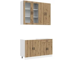 Virtuvės vienetas PORTO 4 pcs Artisano ąžuolo Apdirbta mediena