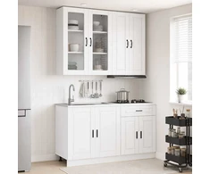 Virtuvės vienetas PORTO 4 pcs Itin blizgi balta