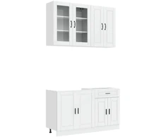 Virtuvės vienetas PORTO 4 pcs Itin blizgi balta