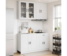 Virtuvės vienetas PORTO 4 pcs Itin blizgi balta
