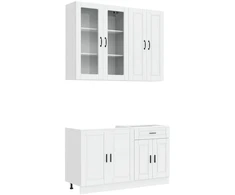 Virtuvės vienetas PORTO 4 pcs Itin blizgi balta