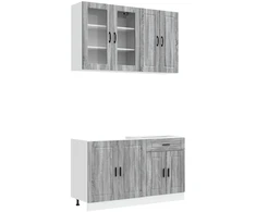 Virtuvės vienetas PORTO 4 pcs Pilka Sonoma Apdirbta mediena