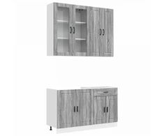 Virtuvės vienetas PORTO 4 pcs Pilka Sonoma Apdirbta mediena