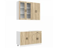 Virtuvės vienetas PORTO 4 pcs Sonoma ąžuolas Apdirbta mediena