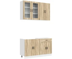 Virtuvės vienetas PORTO 4 pcs Sonoma ąžuolas Apdirbta mediena