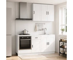 Virtuvės vienetas PORTO 5 pcs Itin blizgi balta